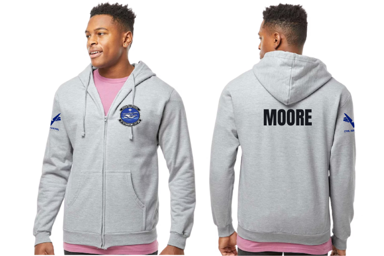 Zip Up Hoodie  - Last Name -  CAP St Pete Cadet Squadron
